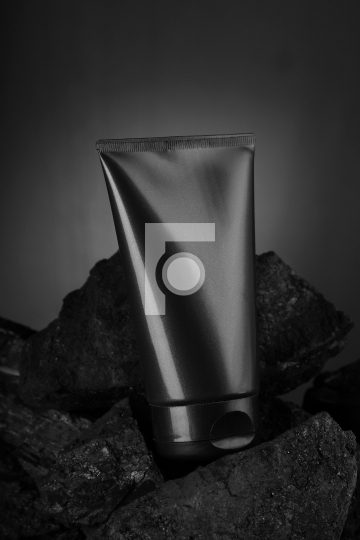 Black Carbon Charcoal Facewash for Mockup