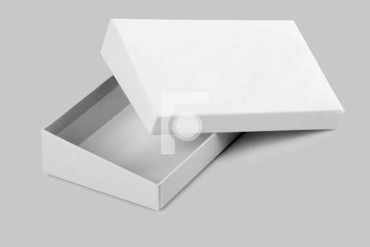 Blank Open White Card Board Box for Mockup