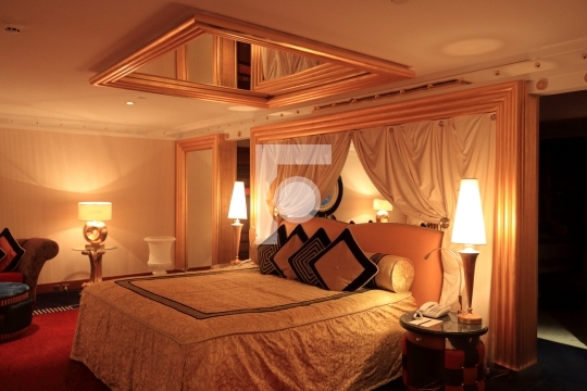 Burj Al Arab Room Interiors Bed Room - Editorial Usage Only