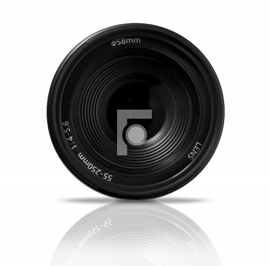 Digital SLR Zoom lens, front view