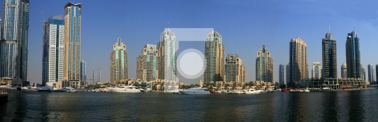 Dubai Marina Panoramic View, United Arab Emirates