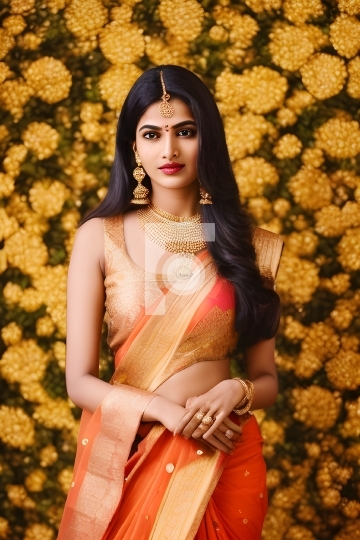 Premium Photo  Beautiful indian women in saree