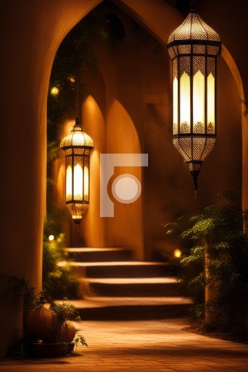 Free Islamic / Moroccon Lamp Photo - AI Generated Image
