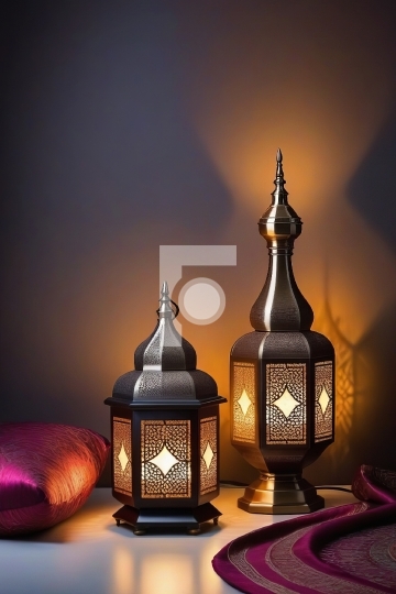 Free Islamic Lamp Ramadan / Eid Celebrations - AI Generated Imag