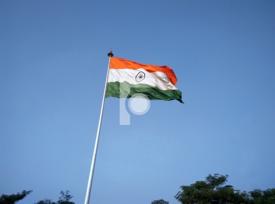 Free Photo India Flag in Connaught Place, New Delhi
