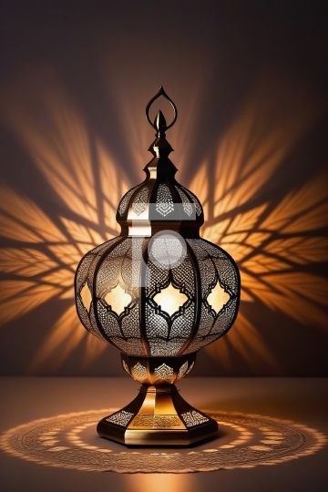 Free Photo Ramadan Lamp Eid Concept - AI Generated Image