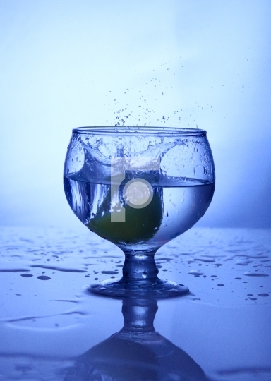 Free Photo Wine Glass Splash Blue Shot 
