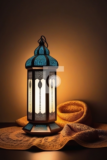 Free Ramadan Photo / Eid Islamic Lamp - AI Generated Image