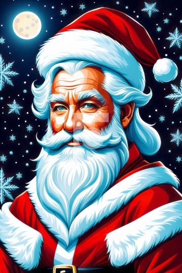 Free Santa Claus Image / Artwork - AI Generated Christmas Illust