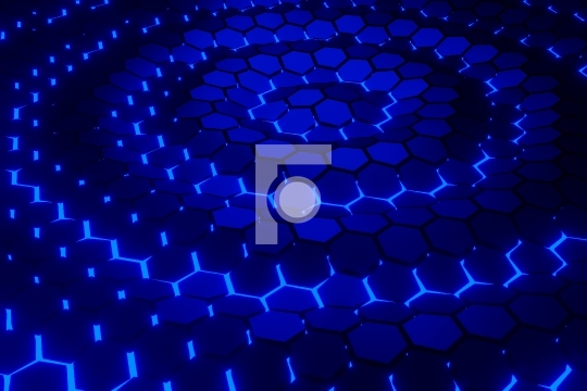 Geometric Hexagon 3D Background Pattern Texture - 3D Illustratio