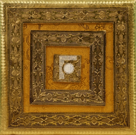 Indian / Arabesque Metal Background - Golden