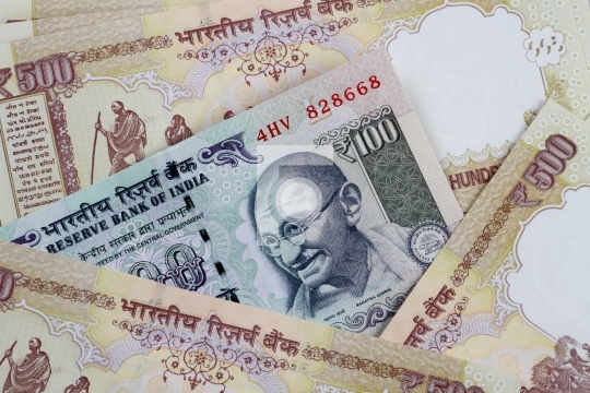 INR Indian Currency Rupee Bank Notes