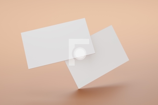Modern business card mockup template - 3D Illustration