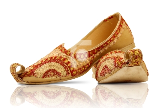 Pair of Indian traditional shoes