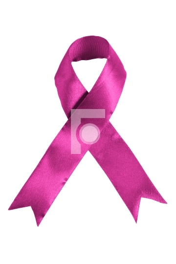 Pink colored Breast cancer awareness ribbon 