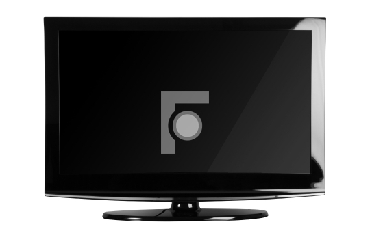 Plasma / LCD TV Front Shot Isolate on White Background