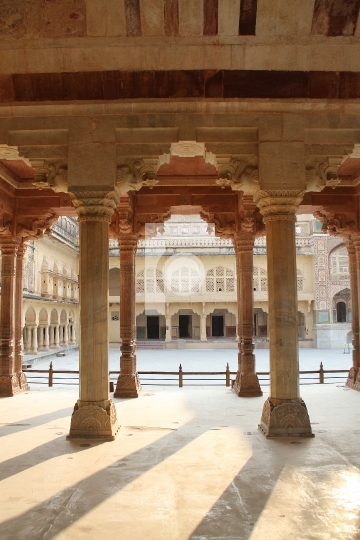 Rajasthan Royal Palace Amer Fort India Stock Photo