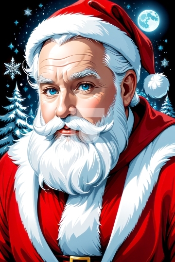 Santa Claus Free Drawing Illustration Merry Christmas - AI Gener