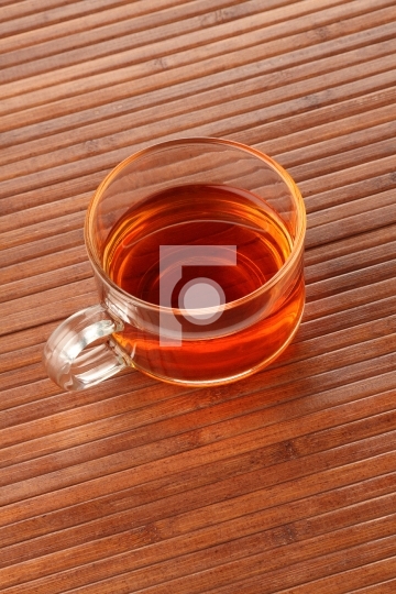 Tea Cup on wooden background