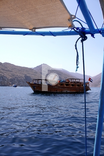 Traditional Dhow Cruise Oman Muscat Stock Photo Middle East
