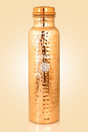 Traditional Indian Copper Mineral Water Bottle 