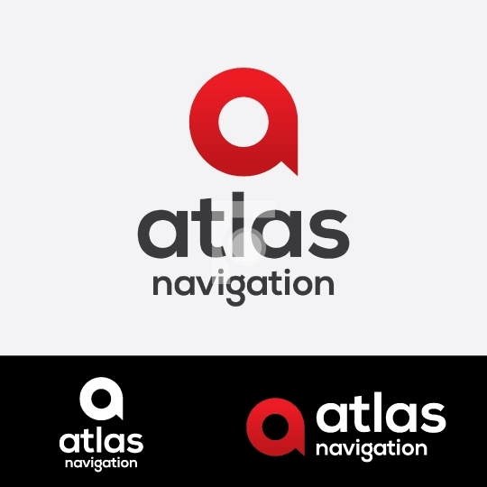 A Letter Logo - Atlas Navigation Company Logo for Startup