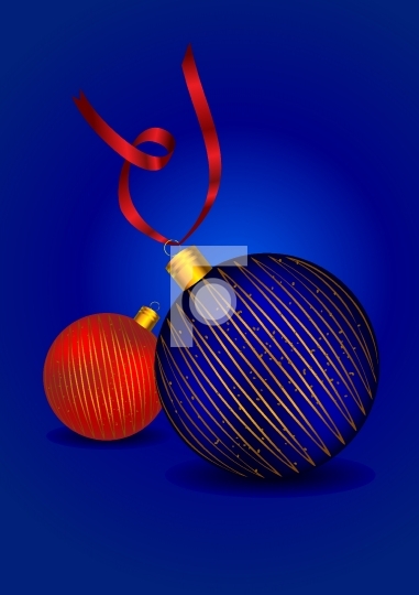 Beautiful christmas ornament balls