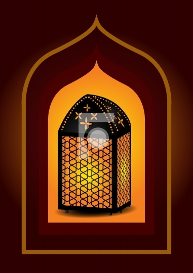 Beautiful islamic lantern for ramadan / eid