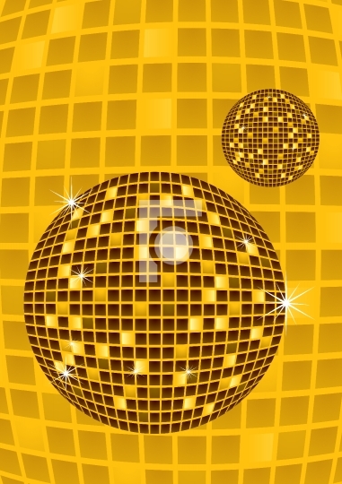 Disco party ball vector illustration