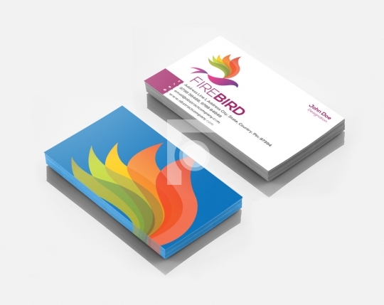 Firebird Logo Design & Business Card Template for Startups