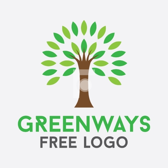Greenways Readymade Free Logo Design Stock Vector