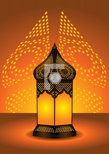 intricate arabic floor lamp