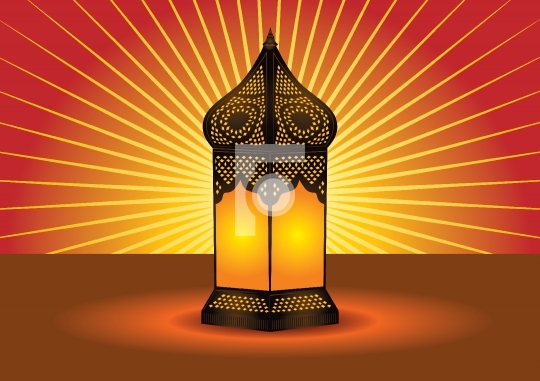intricated islamic floor lamp
