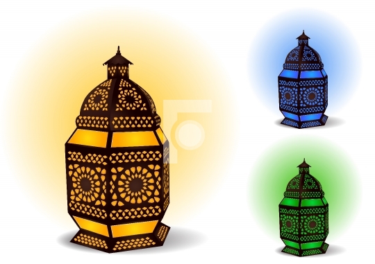 Islamic lamp for Ramadan / Eid Celebrations - Vector Illustratio