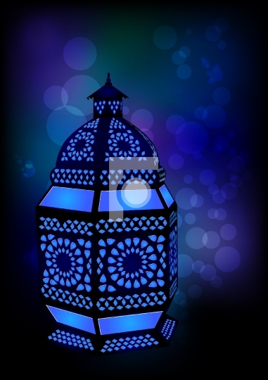 Islamic lamp for Ramadan / Eid Celebrations - Vector Illustratio