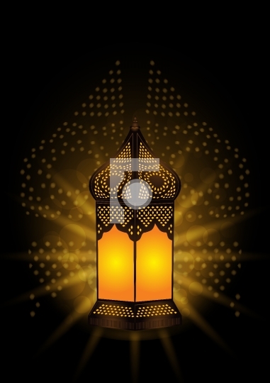 Islamic Lantern for Eid / Ramadan Celebration - Vector Illustrat