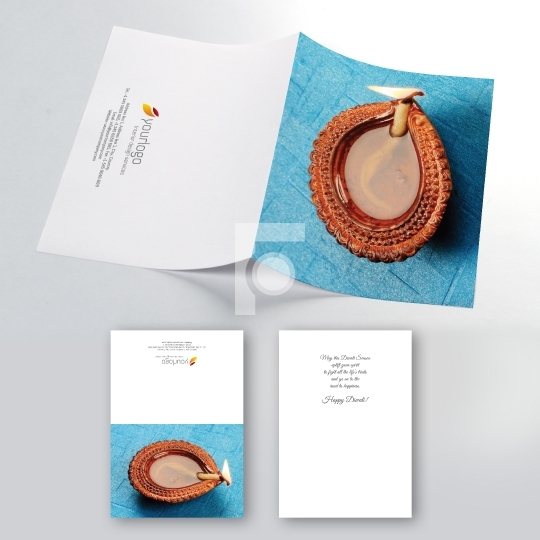 Print Ready Diwali Greeting Card AI Illustrator File - Size A4 t