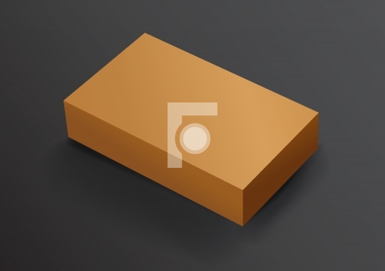 Recycle Blank Card Board Box for Mockup FREE Vector Illustration