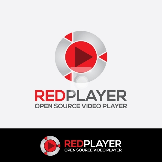 Red Video Player Royalty Free Logo - Vector Download