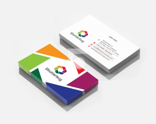Shutterbug Photography Business Card Template in AI and PDF