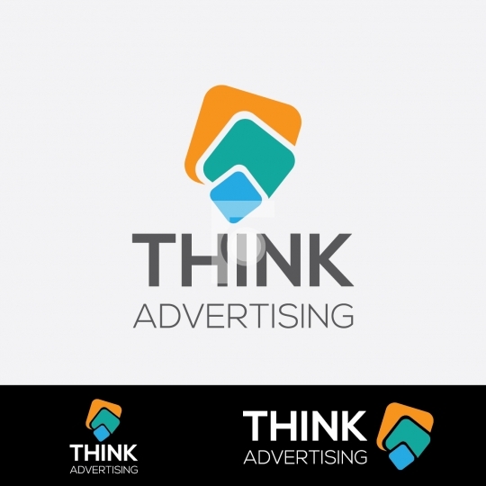 Think Advertising Design Agency Logo - Readymade Company Logo Te
