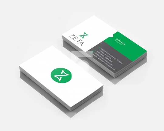 Z Letter Zeta Logo Design & Business Card Template for Startups