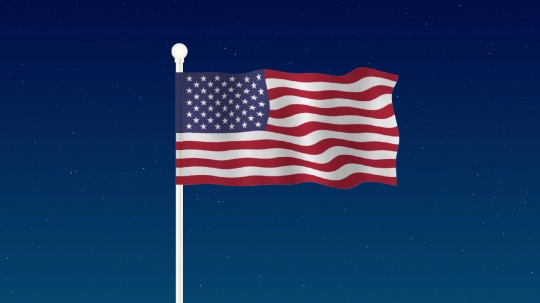 animated american flag background