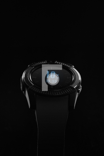 Fitness Tracker / Smart Watch on Black Background - Fotonium