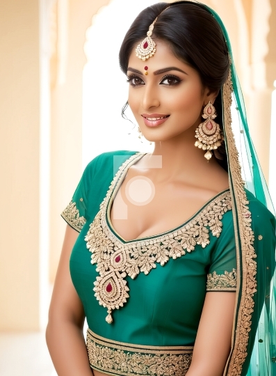 Free Download Beautiful Indian Girl in Traditional Dress - Ai Ge