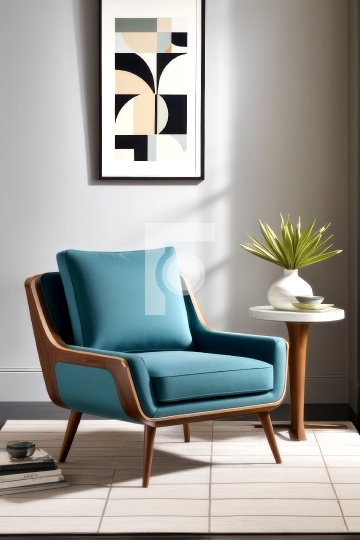 Free Photo Modern Chair / Sofa in a Living Room - AI Generated I