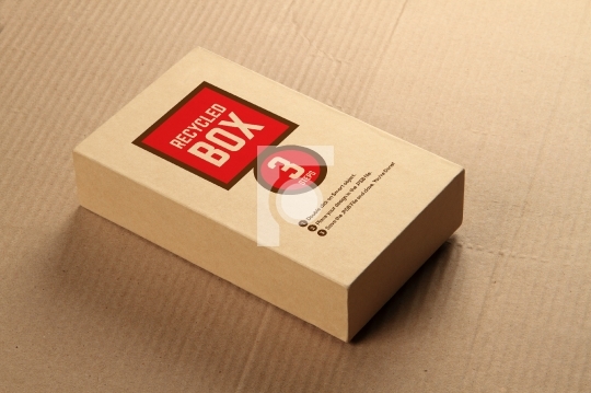Download Recycled Card Board Box Mockup - Place your design with ...